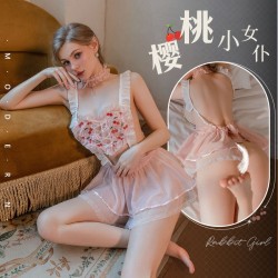 【情趣內(nèi)衣】霏慕印花愛(ài)心覆胸露臀蓬蓬紗裙3907